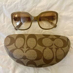 Coach sunglasses with case